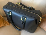 Black "Faux Leather" Purse by 'Iman Handbags' - Like NEW!