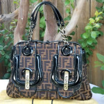 Rare and Fabulous Fendi zucca handbag