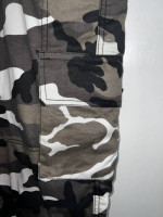 Biker Gear Australia Robin Men Motorcycle Cargo Pants Camo Grey/Black