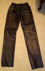 Black Leather Pants - ONLY WORN TWICE!