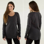 LULULEMON REVERSIBLE LONG SLEEVE ToP Sz 6