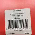 NWT $80 THE NORTH FACE HEATHERED RED KNIT HOODED VEST SZ XS