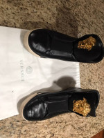 Beautiful Black Versace Medusa High Tops Paid $785