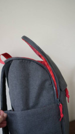 BOOQ DAYPACK BACKPACK | BLACK/RED - WITH TRACKING