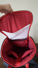 BOOQ DAYPACK BACKPACK | BLACK/RED - WITH TRACKING