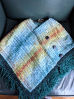 Vintage Strathtay Originals Scotland Wool/Mohair Shoulder Wrap/Shawl