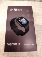 Fitbit Versa 3 Wristband Activity Tracker - Black (FB511BKBK)Pre-Owned