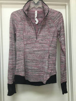 LULULEMON HALF ZIP PULLOVER LONG SLEEVE Sz 6 LIKE NEW