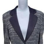 Halogen Tweed Black Blazer Jacket Size Lg