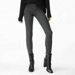 NWT $248 J BRAND BLACK SPARKLE ALANA HIGH RISE CROP SKINNY JEANS Sz 28