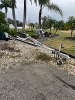 Aluminum dual axle boat trailer