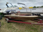 1988 CHAMPION 184 FISH AND SKI BOAT WITH MERCURY 175 HP OUTBOARD ENGIN