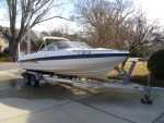 2004 Bayliner 225 BR MerCruiser 220 HP on 2015 Aluminum Tandem Trlr.