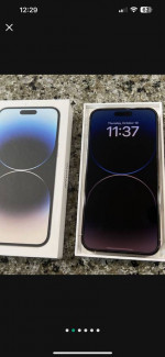 iPhone 14 pro max silver 256gb unlocked with apple care