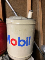 Vintage 5 Gallon Mobil Gas Can, Advertising