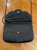 Beautiful Black Beaded Magid Soft Shoulder or Crossbody Bag with Tag