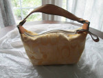 Vintage Genuine Coach Light Yellow Mini Tiny Purse Handbag