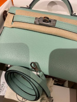 Hermes Mini Kelly Vert D’eau
