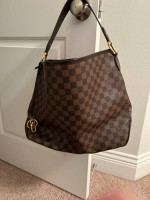 Authentic Louis Vuitton Delightful MM Damier Ebene