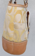 Coach 1853 SOHO OPTIC SIGNATURE C/LEATHER Shoulder Bag MADE 2004 EXC+